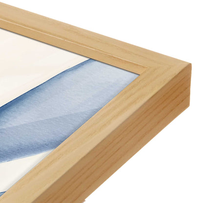 [Color:American Maple], Picture of art in a American Maple frame at an angle