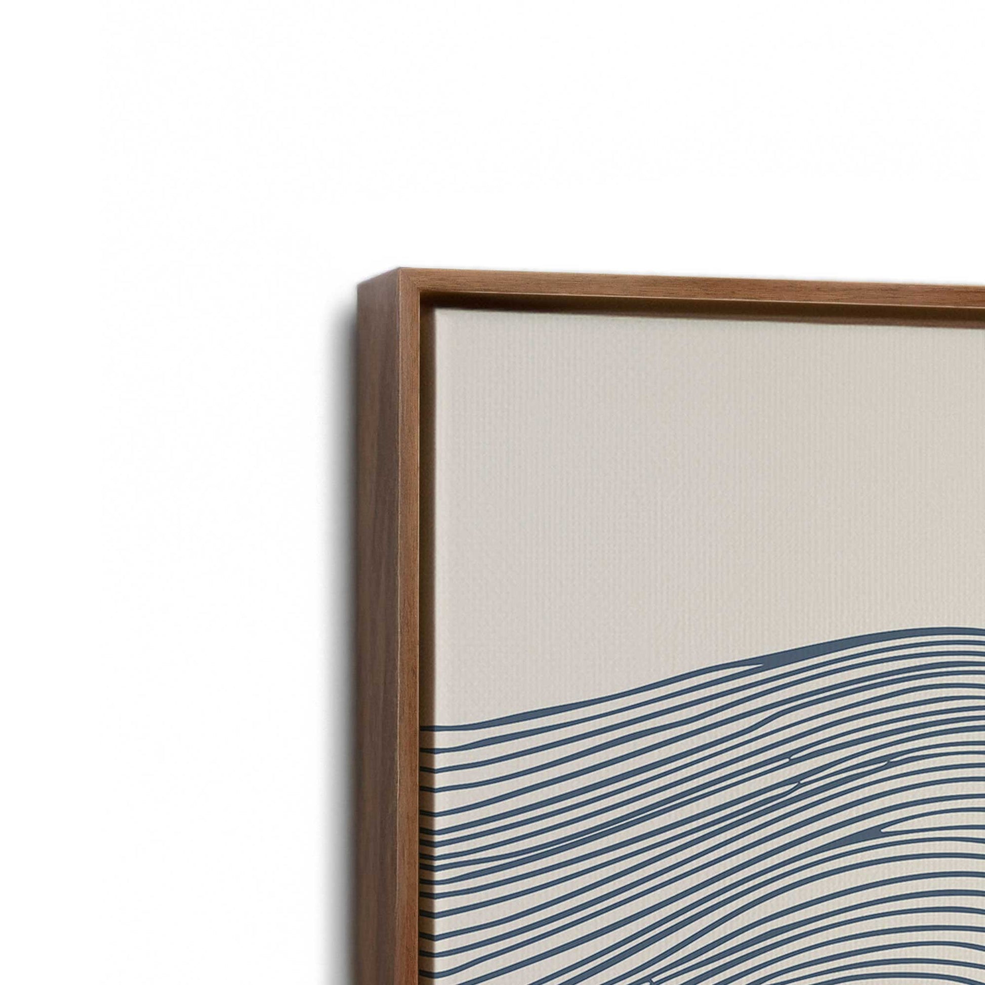 [Color:Walnut], Picture of art in a Walnut frame at an angle