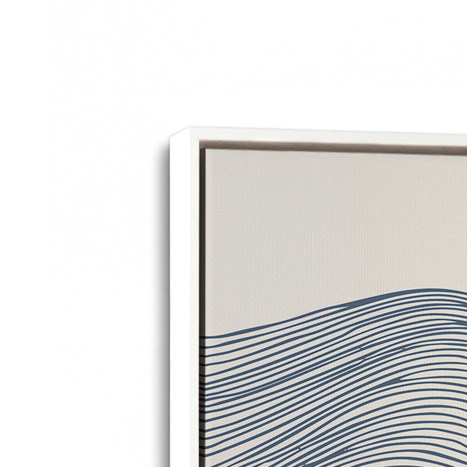 [Color:Opaque White], Picture of art in a White frame at an angle