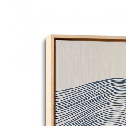[Color:American Maple], Picture of art in a American Maple frame at an angle
