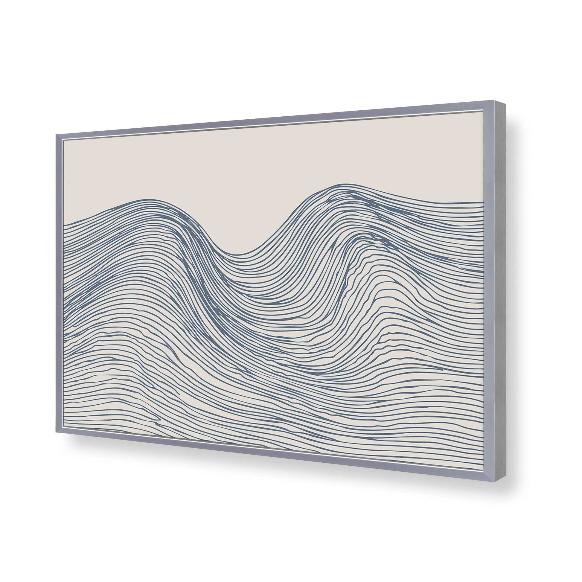 [Color:Polished Chrome], Picture of art in a Polished Chrome frame of the corner
