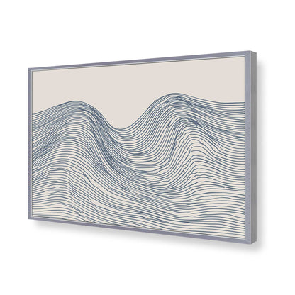 [Color:Polished Chrome], Picture of art in a Polished Chrome frame of the corner