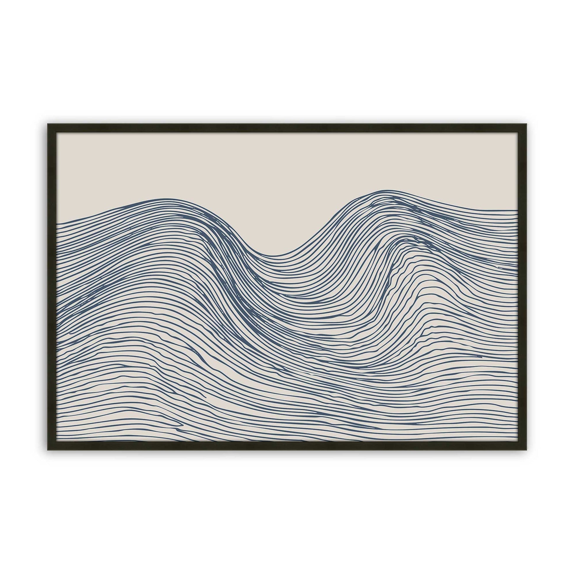 [Color:Satin Black], Picture of art in a Satin Black frame