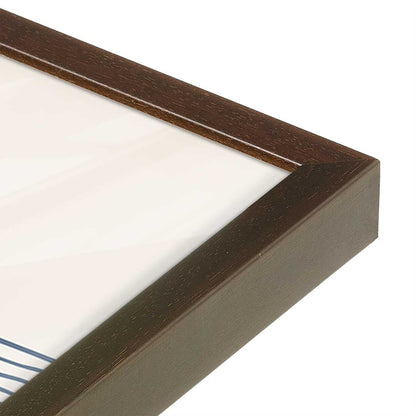 [Color:Brown], Picture of art in a Brown frame at an angle