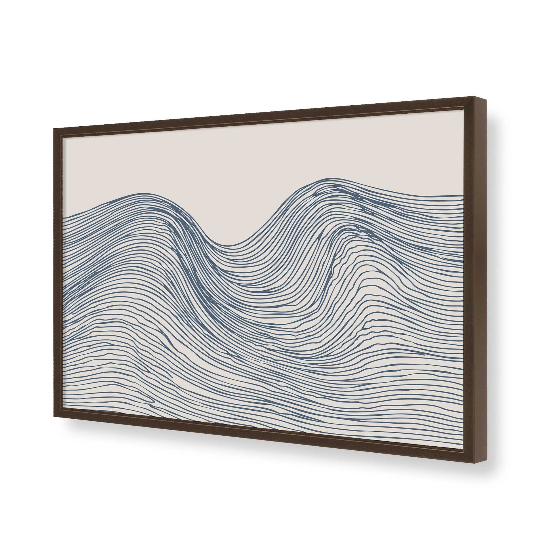 [Color:Brown], Picture of art in a Brown frame of the corner
