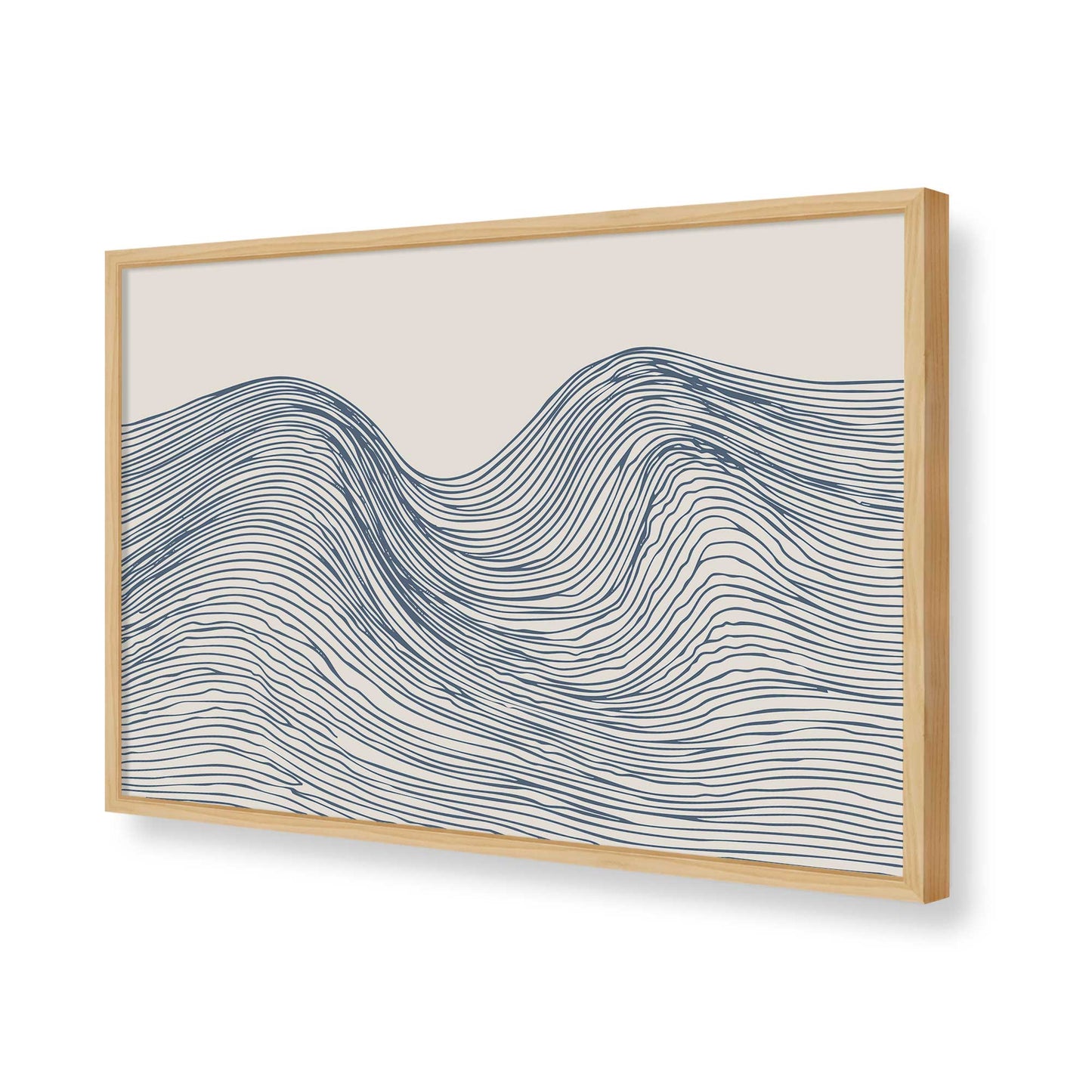 [Color:American Maple], Picture of art in a American Maple frame of the corner