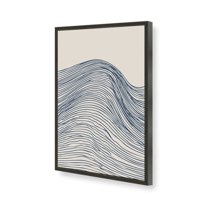 [Color:Satin Black], Picture of art in a Satin Black frame of the corner
