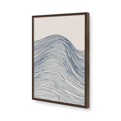 [Color:Brown], Picture of art in a Brown frame of the corner