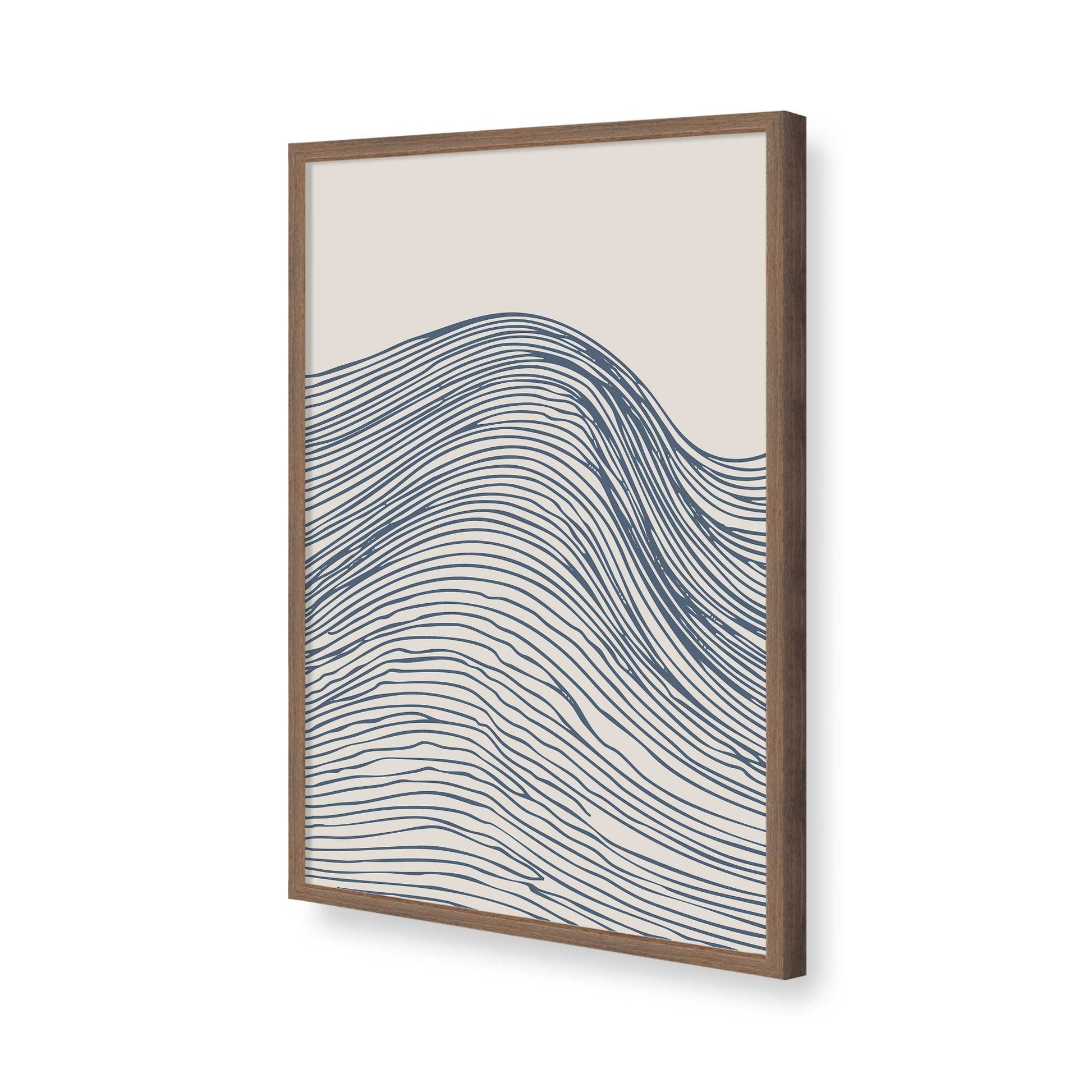 [Color:Walnut], Picture of art in a Walnut frame of the corner