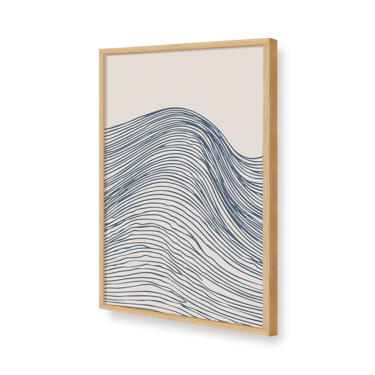 [Color:American Maple], Picture of art in a American Maple frame of the corner