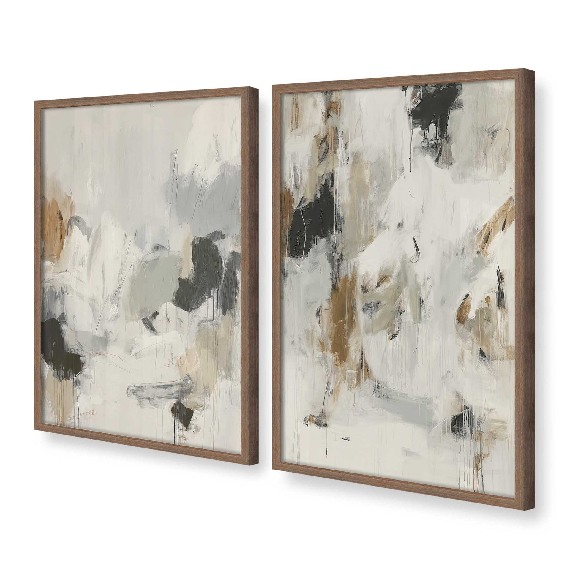 [Color:Walnut], Picture of art in a Walnut frame of the corner