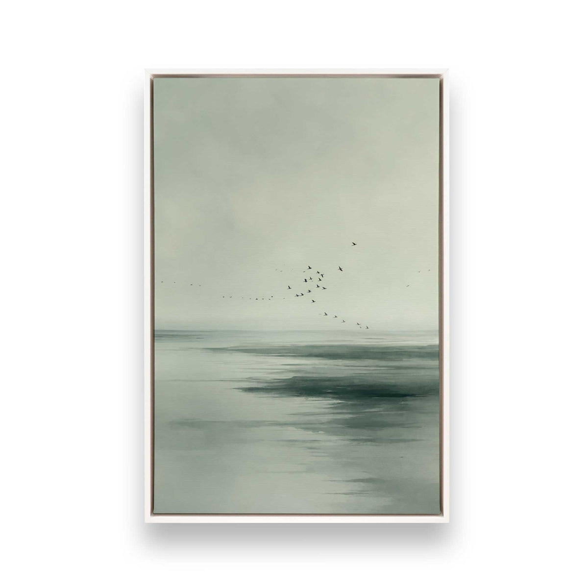 [Color:Opaque White], Picture of art in a White frame