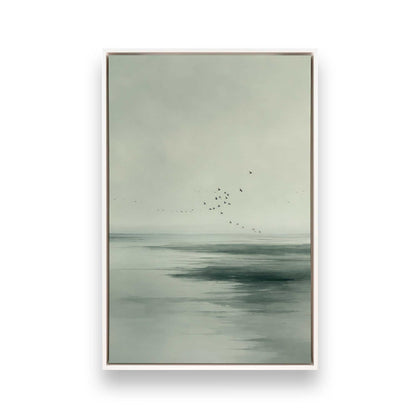 [Color:Opaque White], Picture of art in a White frame
