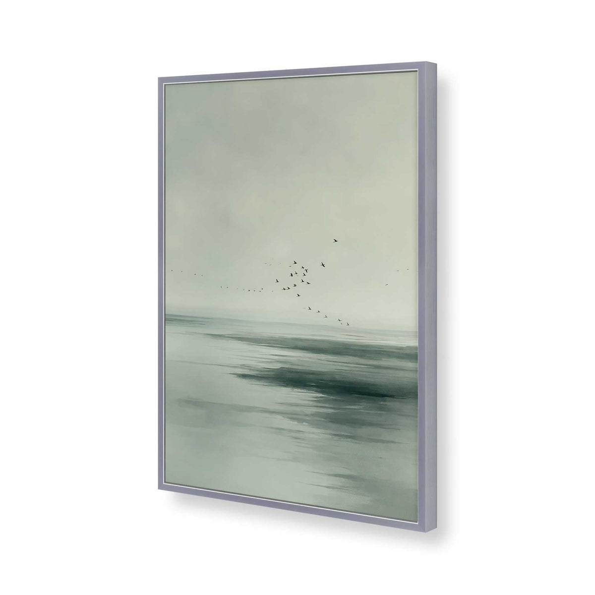 [Color:Polished Chrome], Picture of art in a Polished Chrome frame of the corner