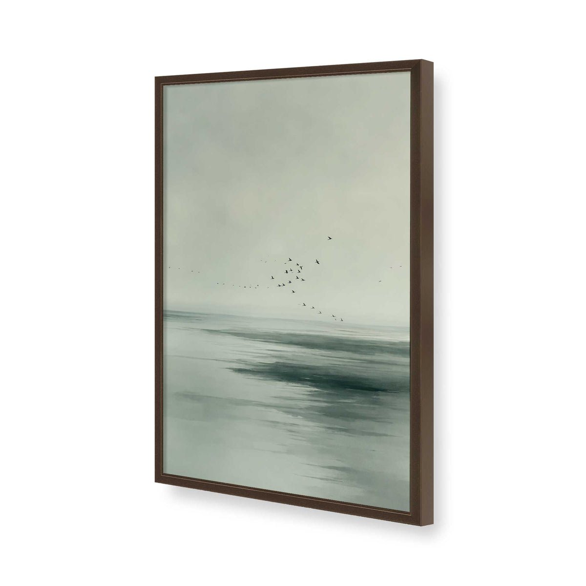[Color:Belvinder Brown], Picture of art in a Polished Chrome frame of the corner