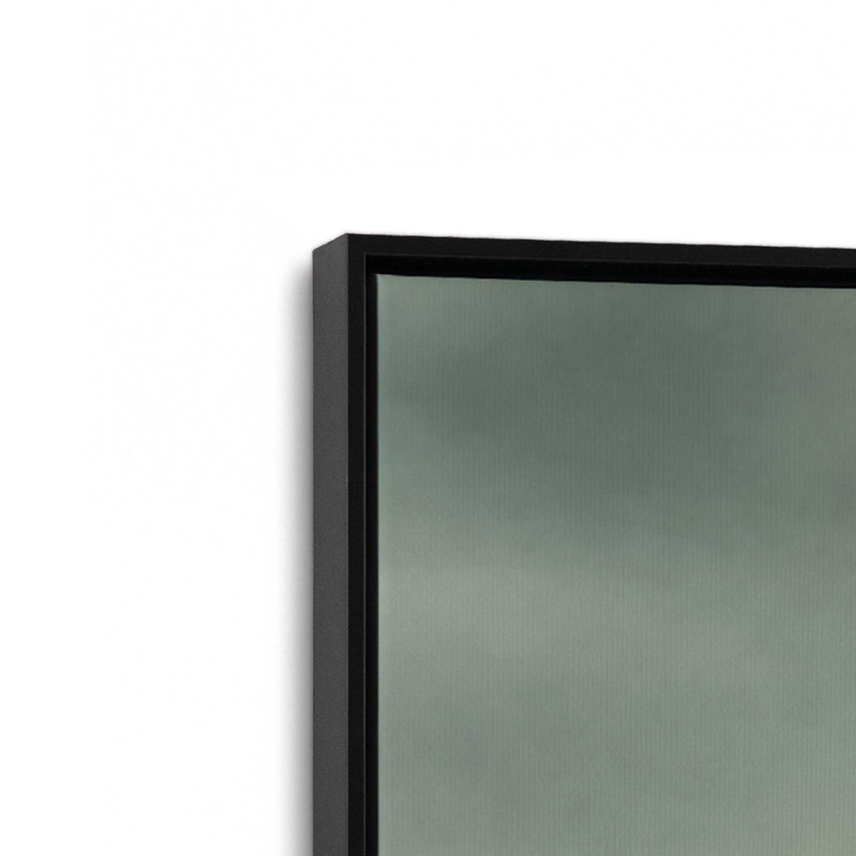 [Color:Satin Black], Picture of art in a Satin Black frame at an angle