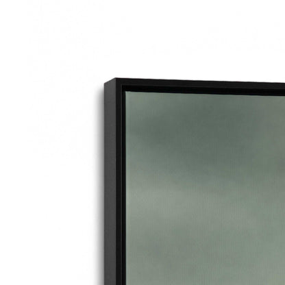[Color:Satin Black], Picture of art in a Satin Black frame at an angle