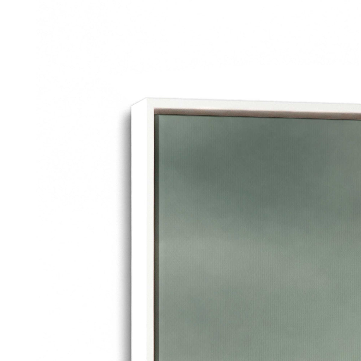 [Color:Opaque White], Picture of art in a White frame at an angle