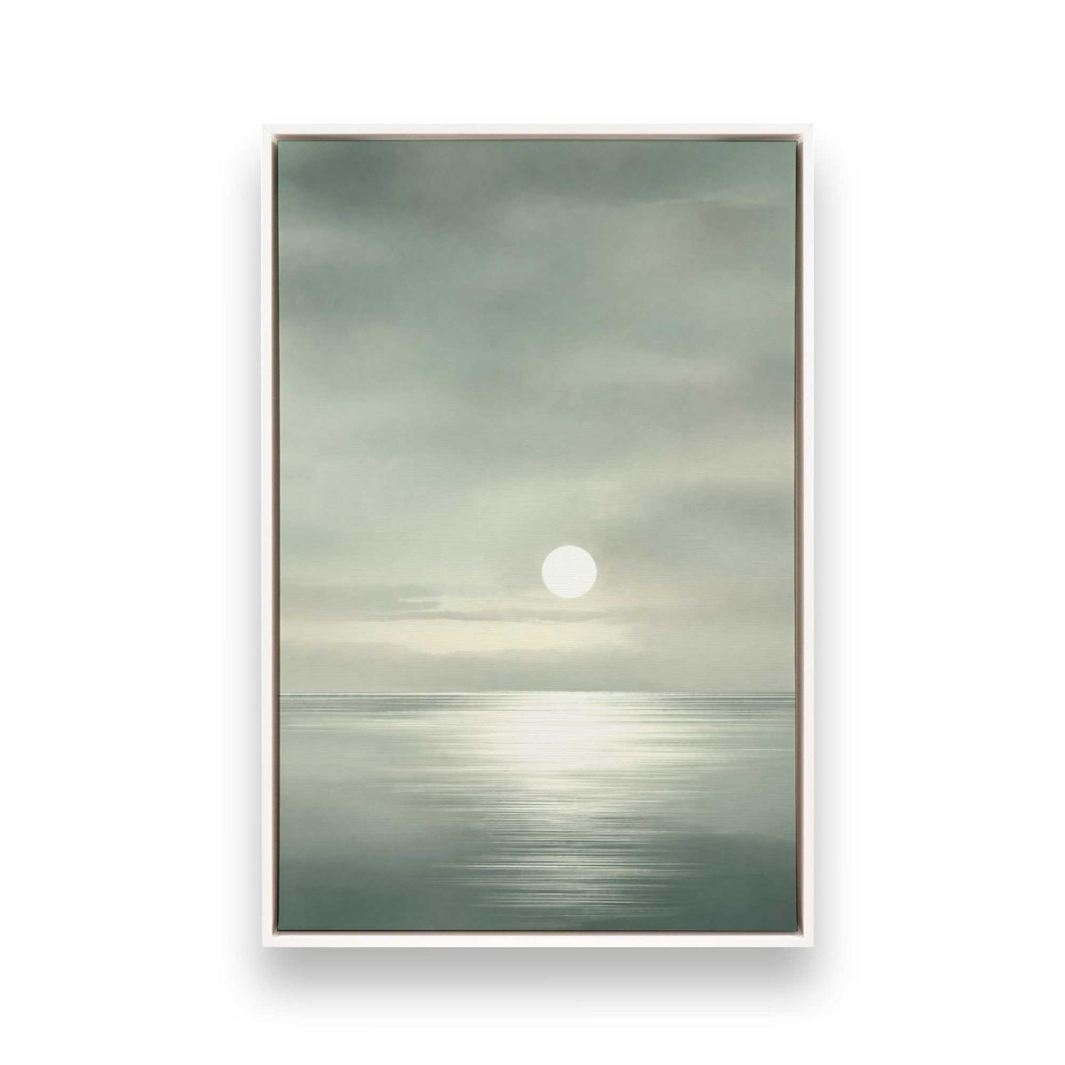 [Color:Opaque White], Picture of art in a White frame