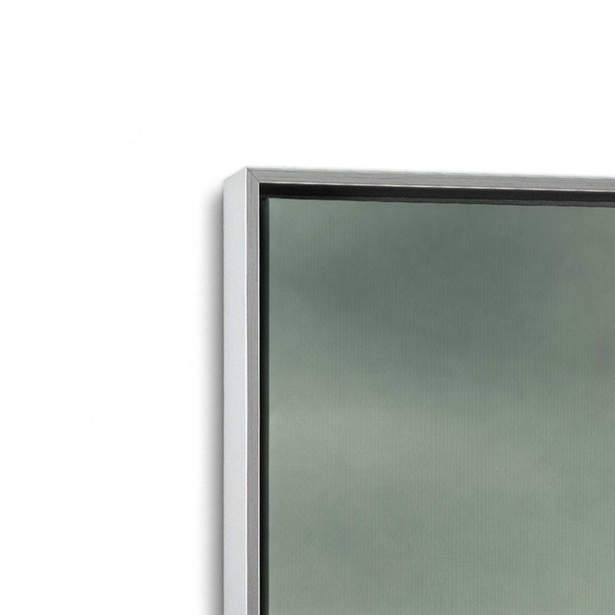 [Color:Polished Chrome], Picture of art in a Polished Chrome frame at an angle