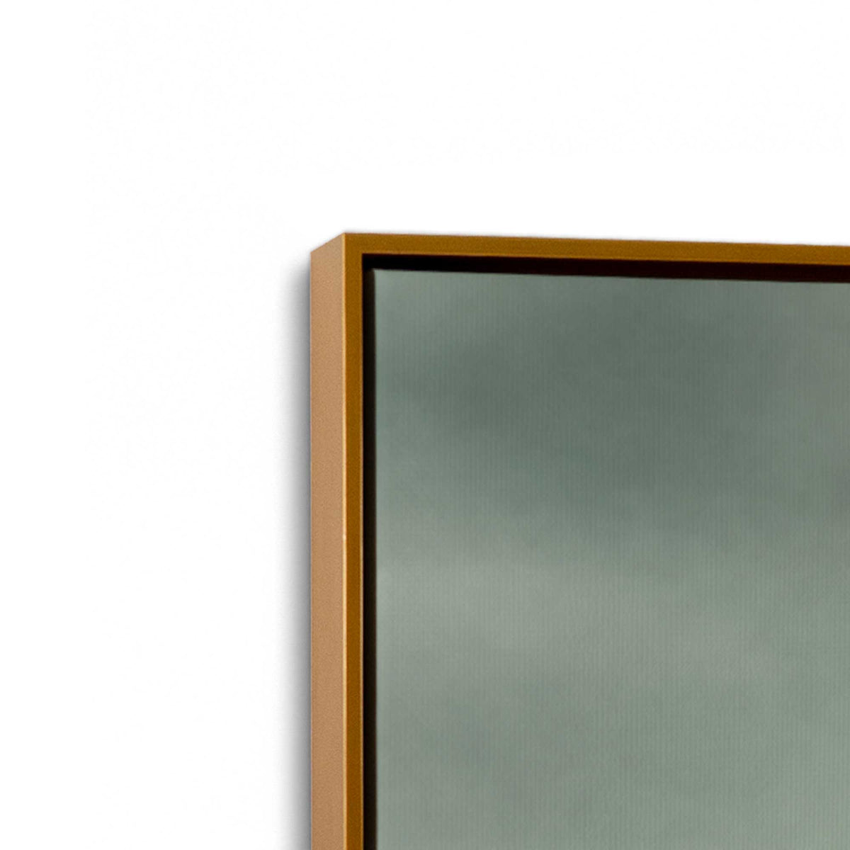 [Color:Polished Gold], Picture of art in a Polished Gold frame at an angle