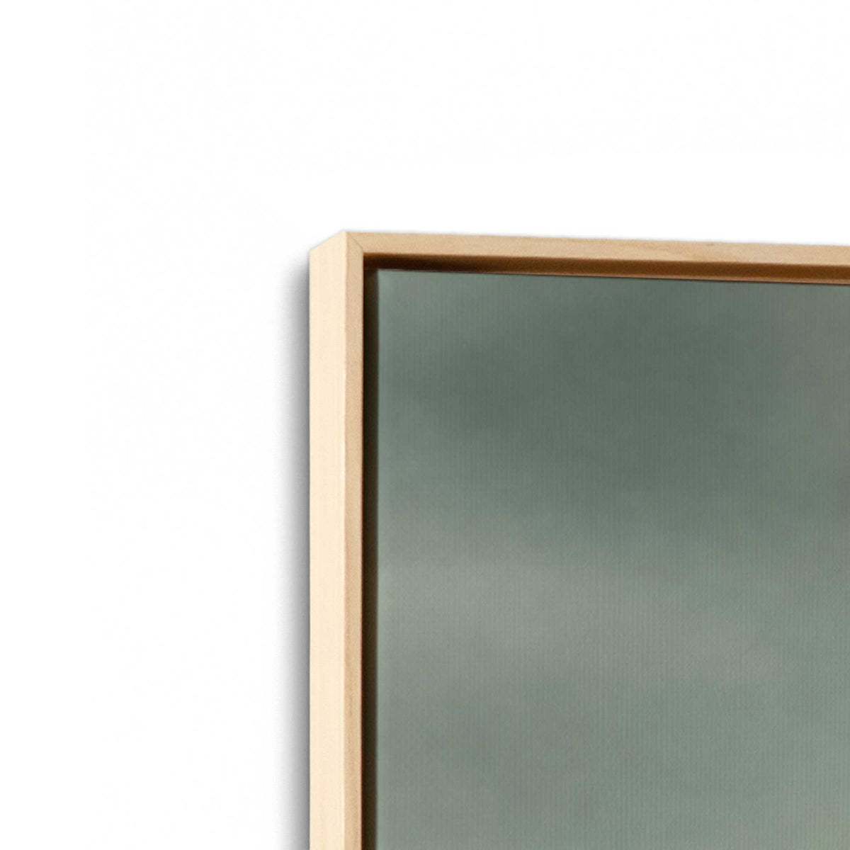 [Color:American Maple], Picture of art in a American Maple frame at an angle