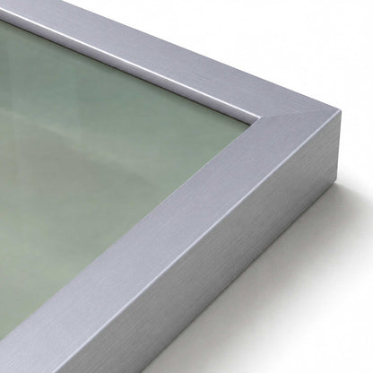 [Color:Polished Chrome], Picture of art in a Polished Chrome frame at an angle
