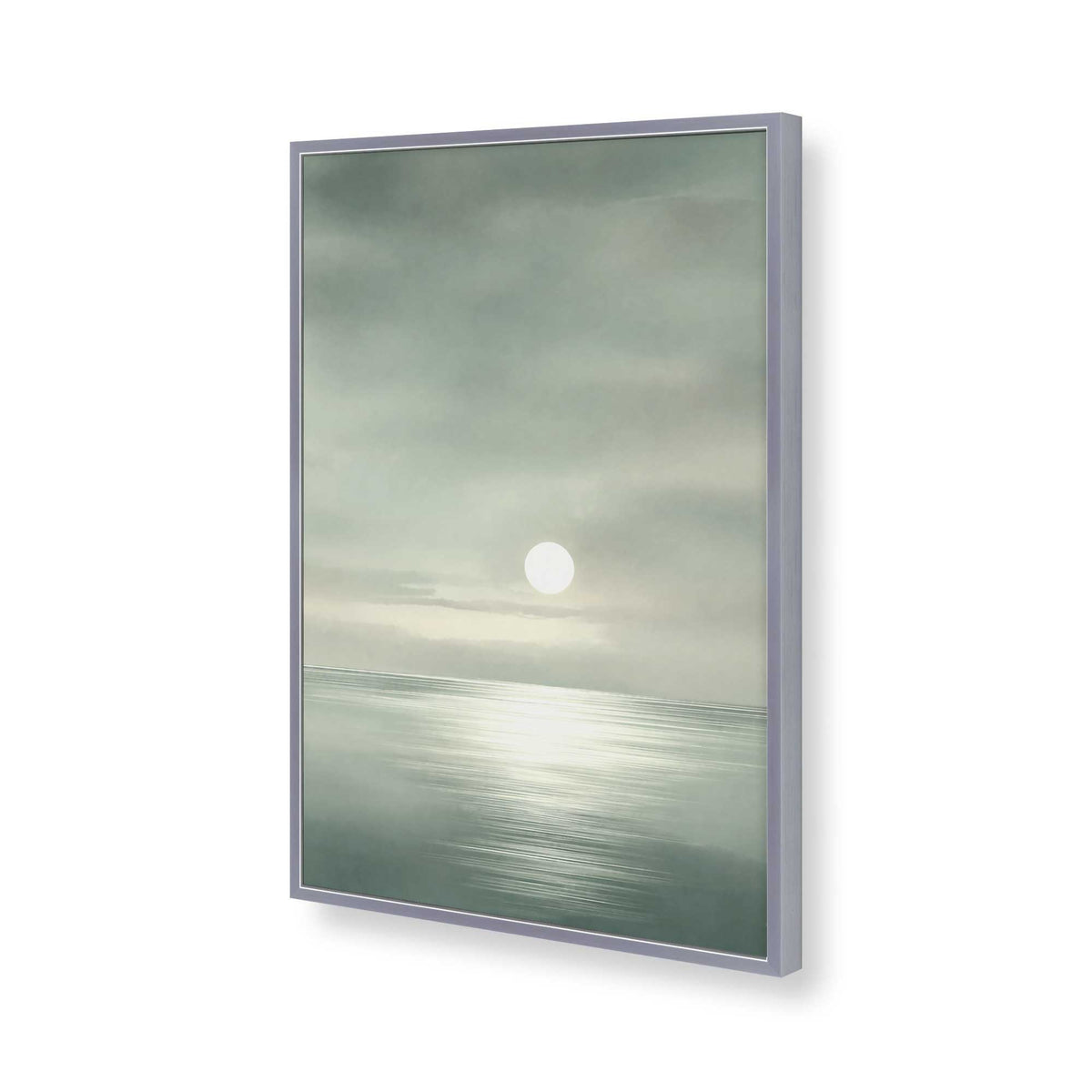 [Color:Polished Chrome], Picture of art in a Polished Chrome frame of the corner