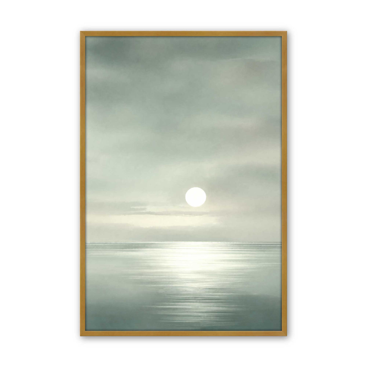 [Color:Polished Gold], Picture of art in a Polished Chrome frame