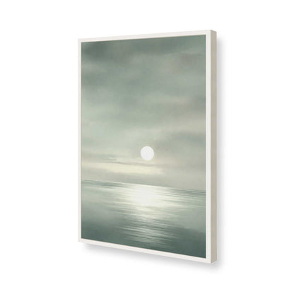 [Color:Opaque White], Picture of art in a Polished Chrome frame of the corner