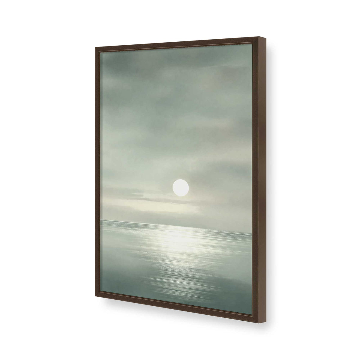 [Color:Belvinder Brown], Picture of art in a Polished Chrome frame of the corner
