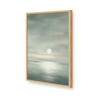 [Color:American Maple], Picture of art in a Polished Chrome frame of the corner