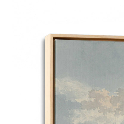 [Color:American Maple], Picture of art in a American Maple frame at an angle