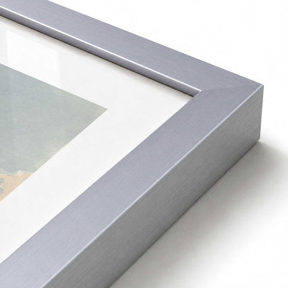 [Color:Polished Chrome], Picture of art in a Polished Chrome frame at an angle