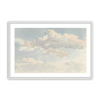[Color:Opaque White], Picture of art in a Polished Chrome frame