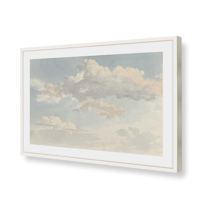 [Color:Opaque White], Picture of art in a Polished Chrome frame of the corner