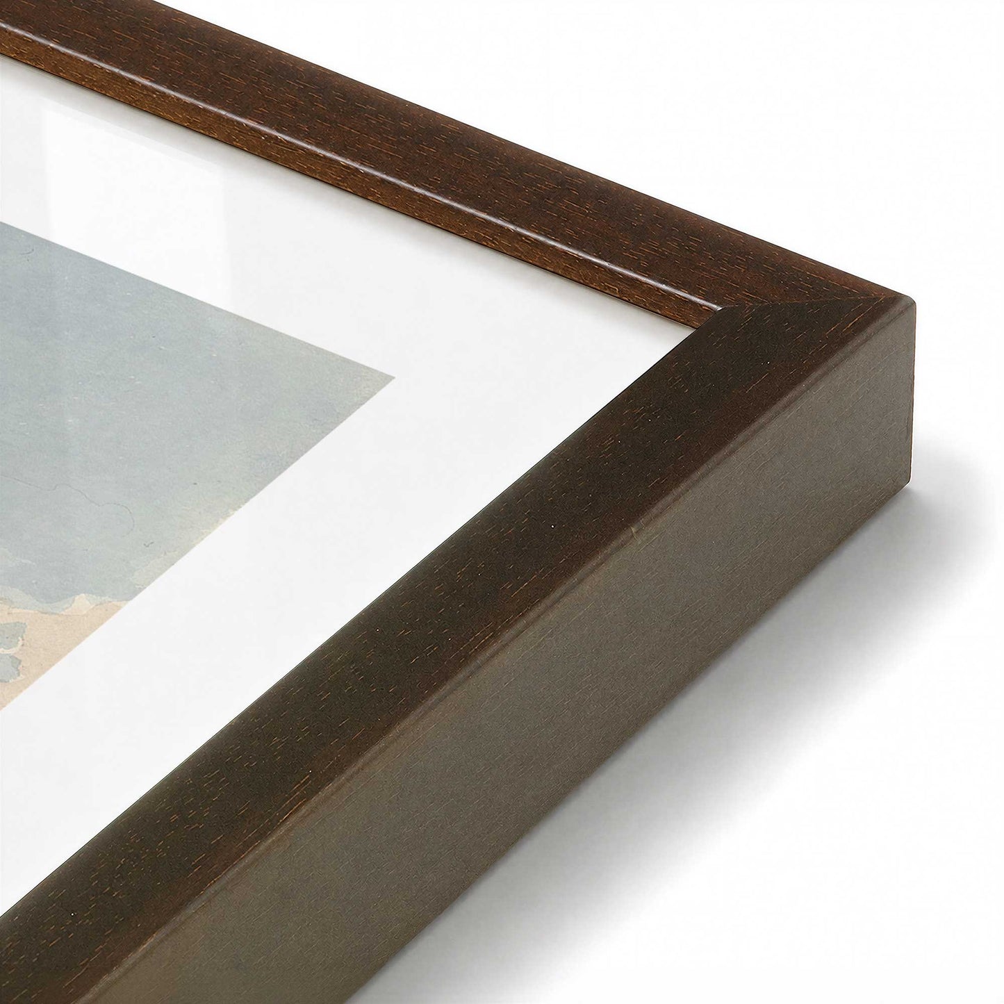 [Color:Belvinder Brown], Picture of art in a Polished Chrome frame at an angle