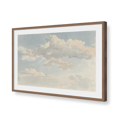 [Color:Walnut], Picture of art in a Polished Chrome frame of the corner