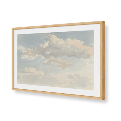 [Color:American Maple], Picture of art in a Polished Chrome frame of the corner