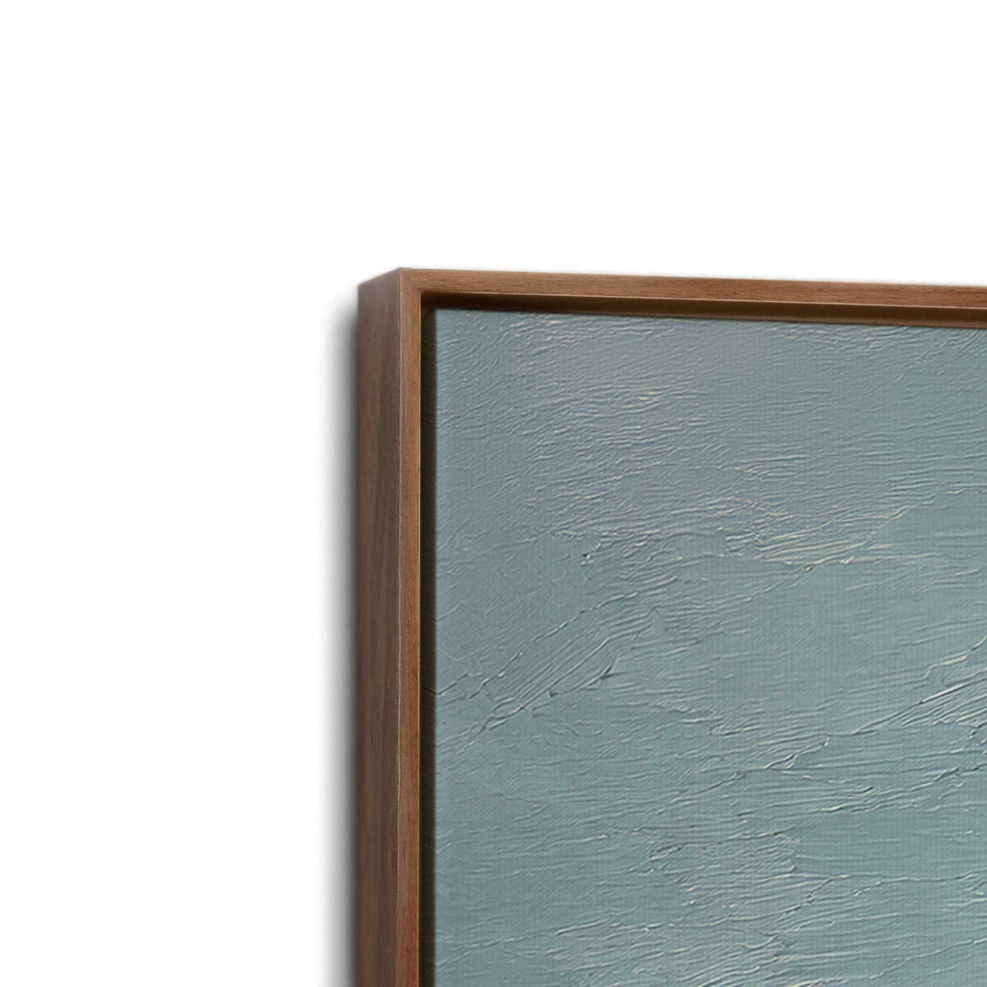 [Color:Walnut], Picture of art in a Walnut frame at an angle