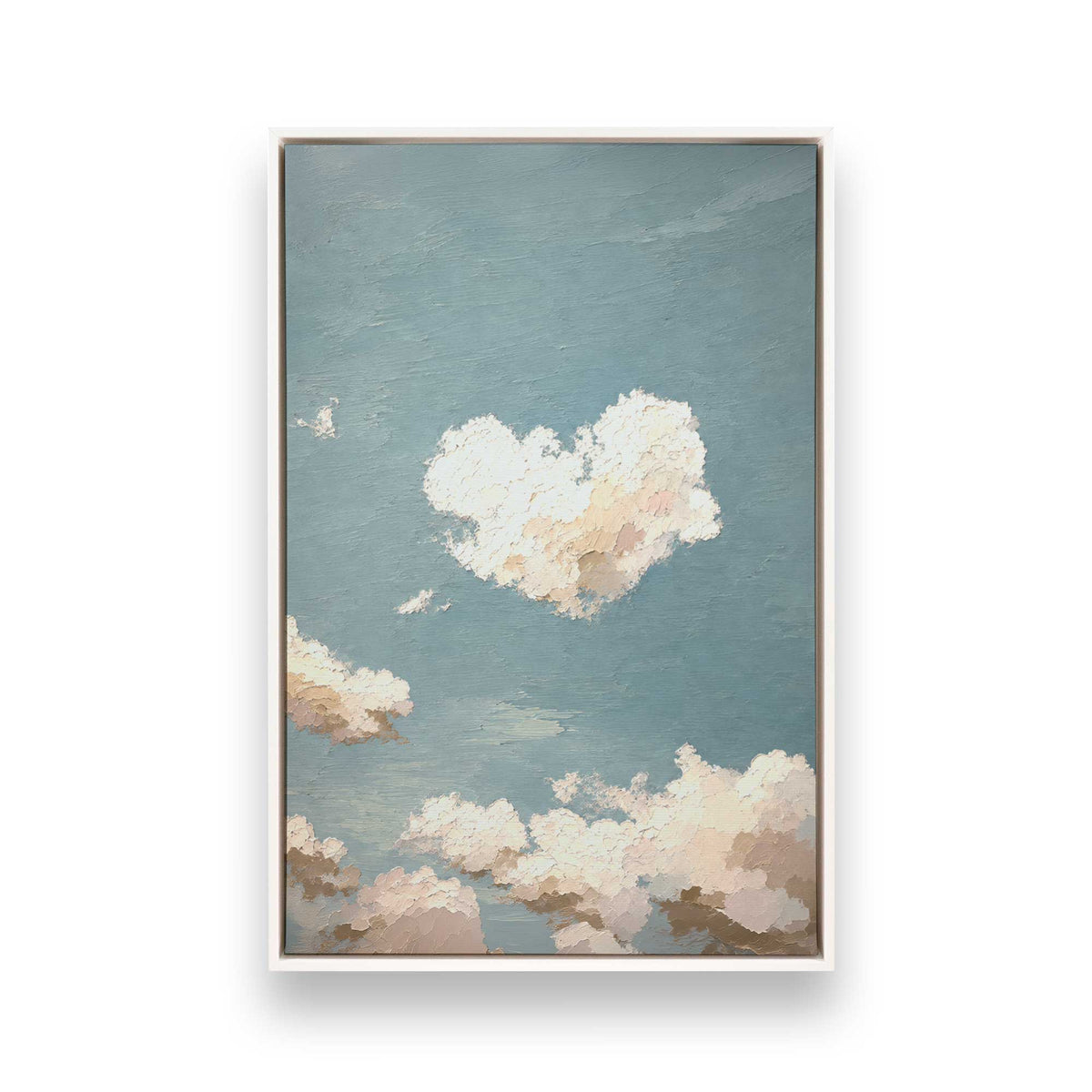 [Color:Opaque White], Picture of art in a White frame