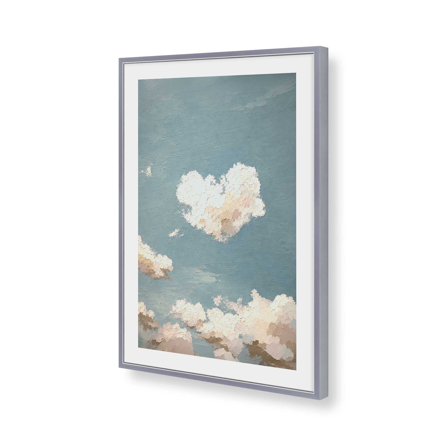 [Color:Polished Chrome], Picture of art in a Polished Chrome frame of the corner