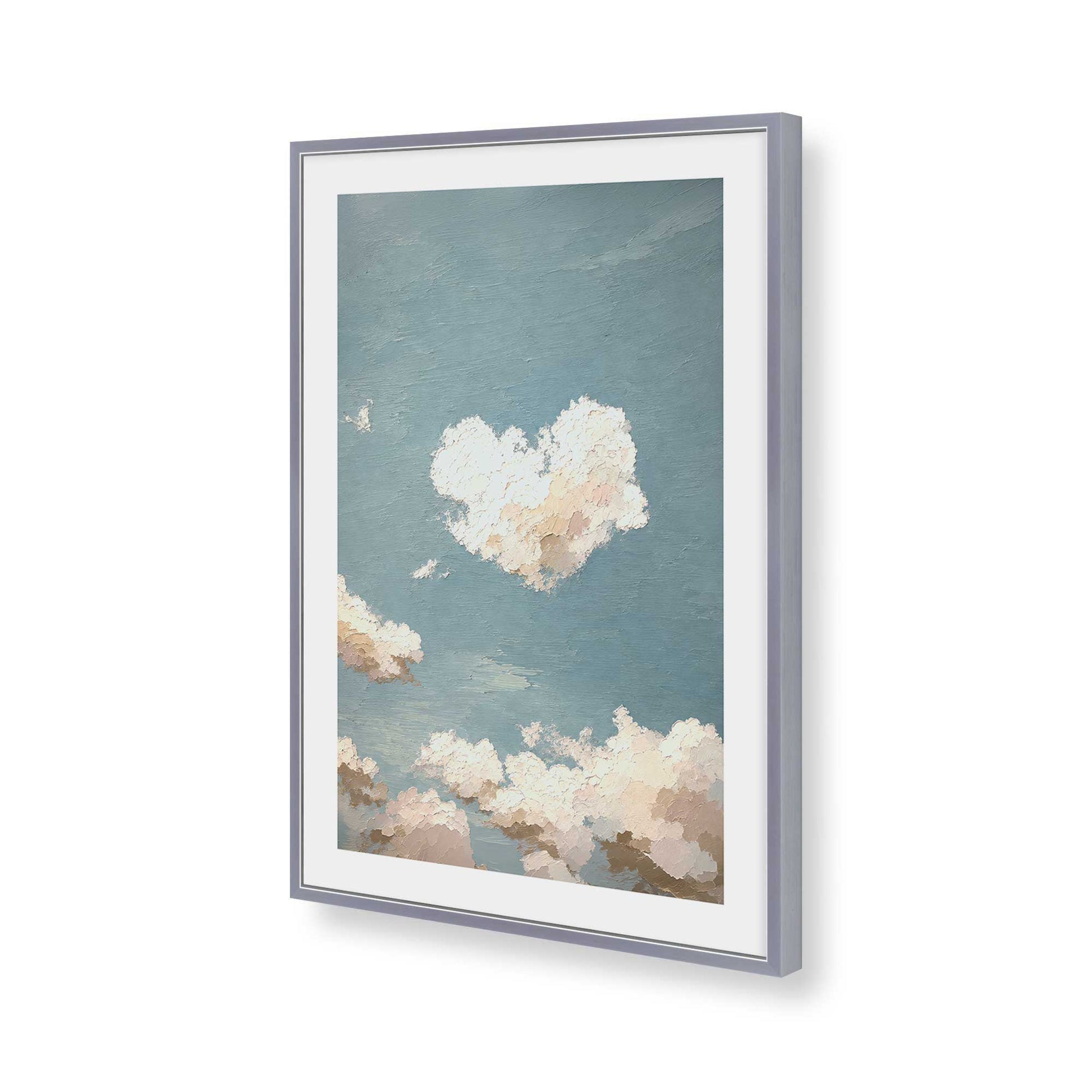[Color:Polished Chrome], Picture of art in a Polished Chrome frame of the corner