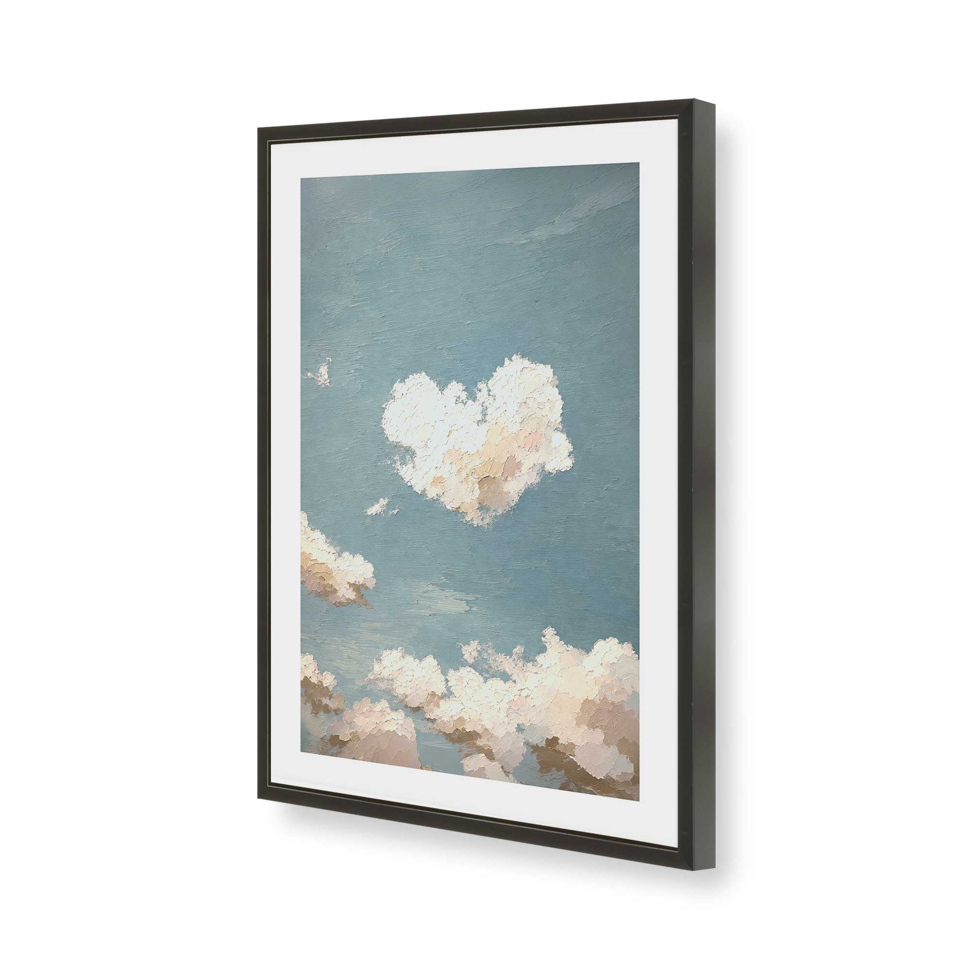 [Color:Satin Black], Picture of art in a Satin Black frame of the corner