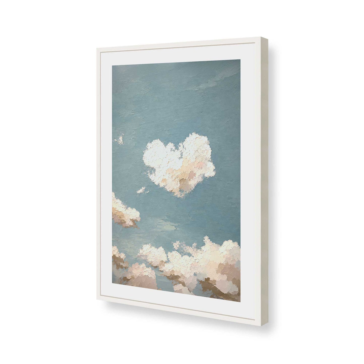 [Color:Opaque White], Picture of art in a Opaque White frame of the corner