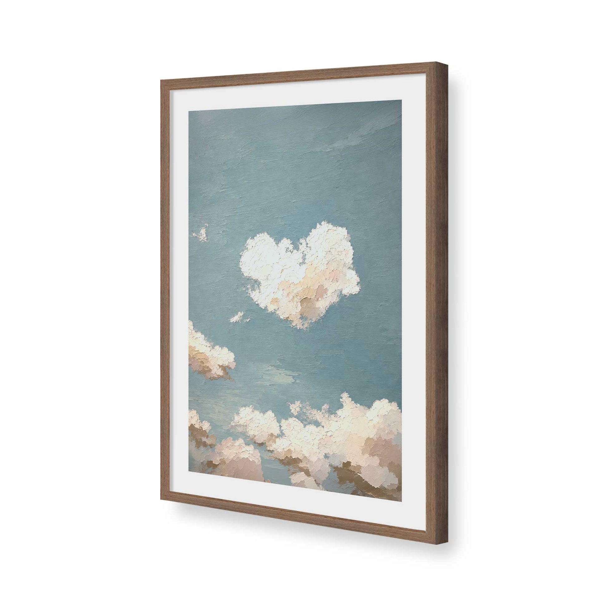 [Color:Walnut], Picture of art in a Walnut frame of the corner