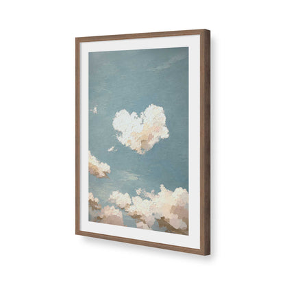 [Color:Walnut], Picture of art in a Walnut frame of the corner