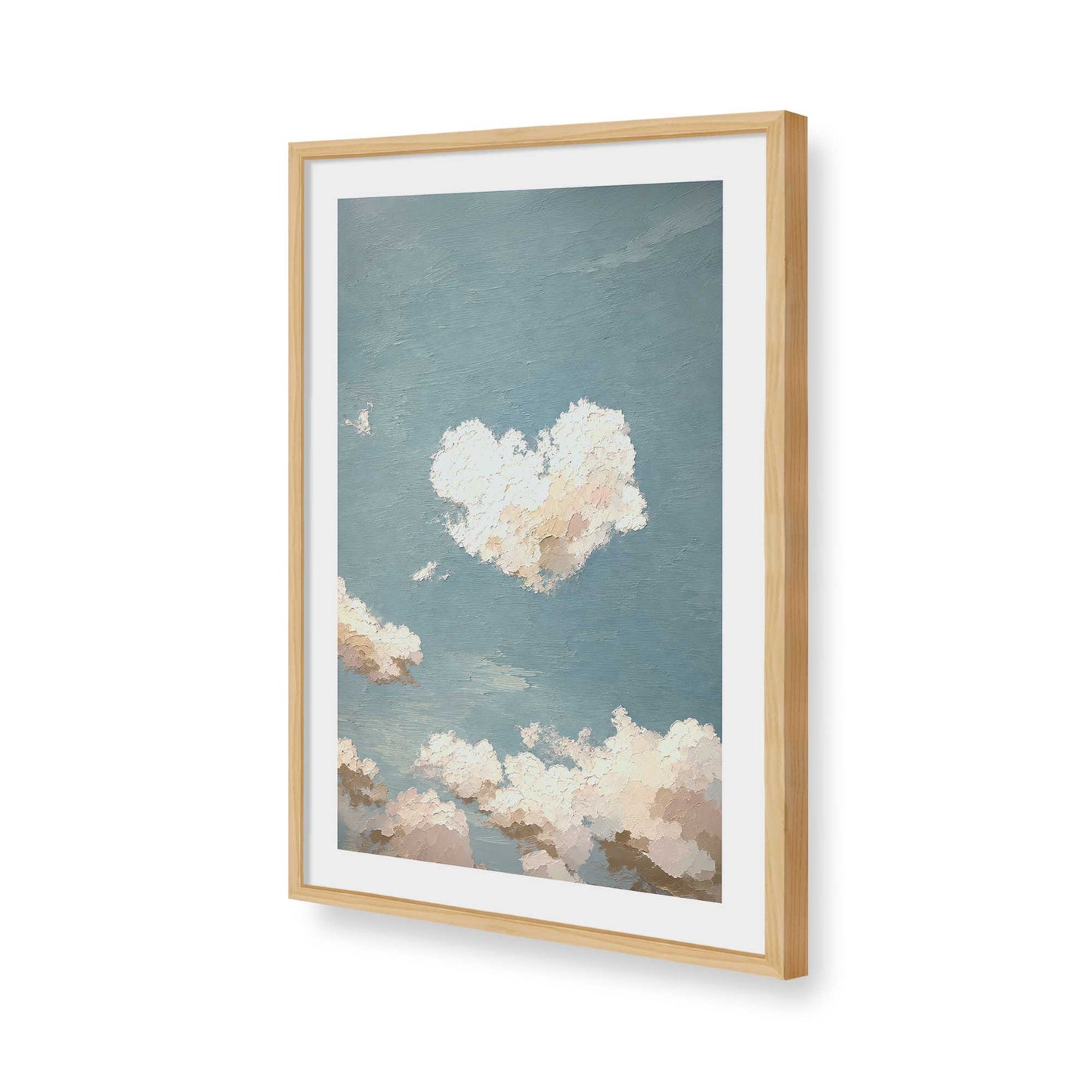 [Color:American Maple], Picture of art in a American Maple frame of the corner