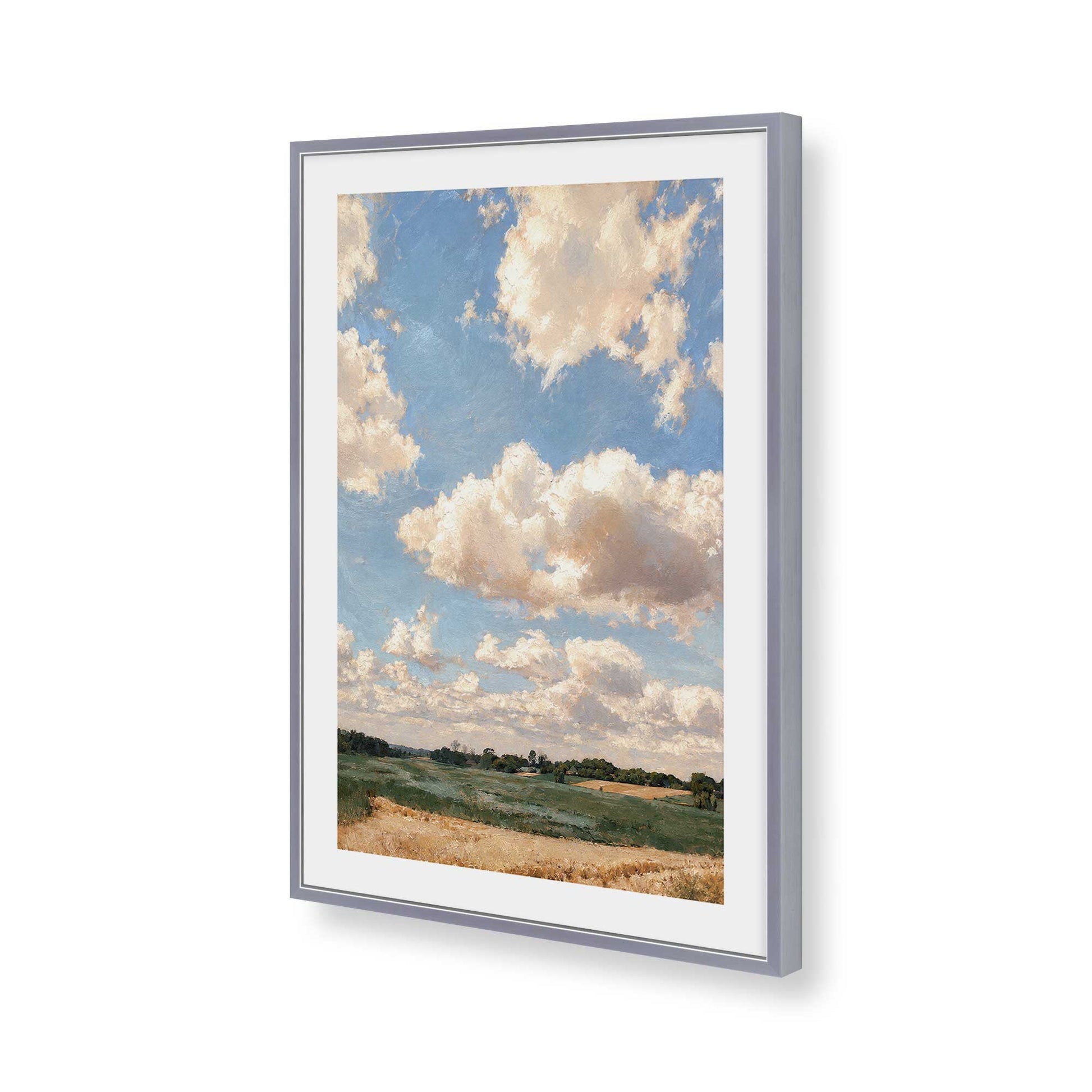[Color:Polished Chrome], Picture of art in a Polished Chrome frame of the corner