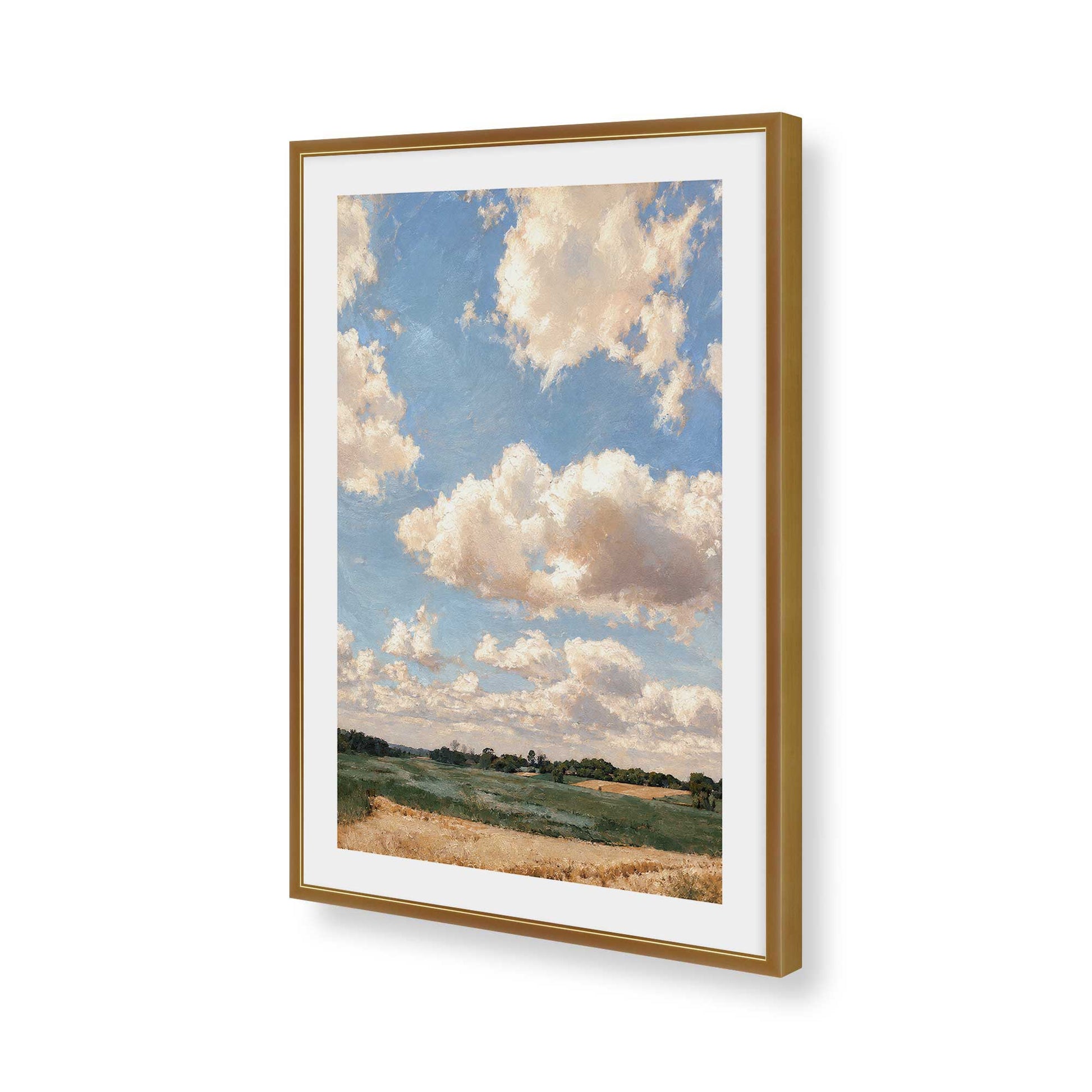 [Color:Polished Gold], Picture of art in a Polished Gold frame of the corner